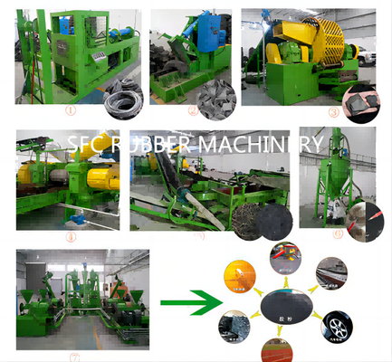 Good price Hot Sale Rubber Powder Making Machine From Waste Tires / Rubber Powder Line online